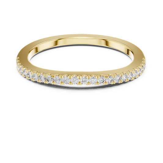 Round Cut Diamond Eternity Band Ring | Minimal Luxury Style