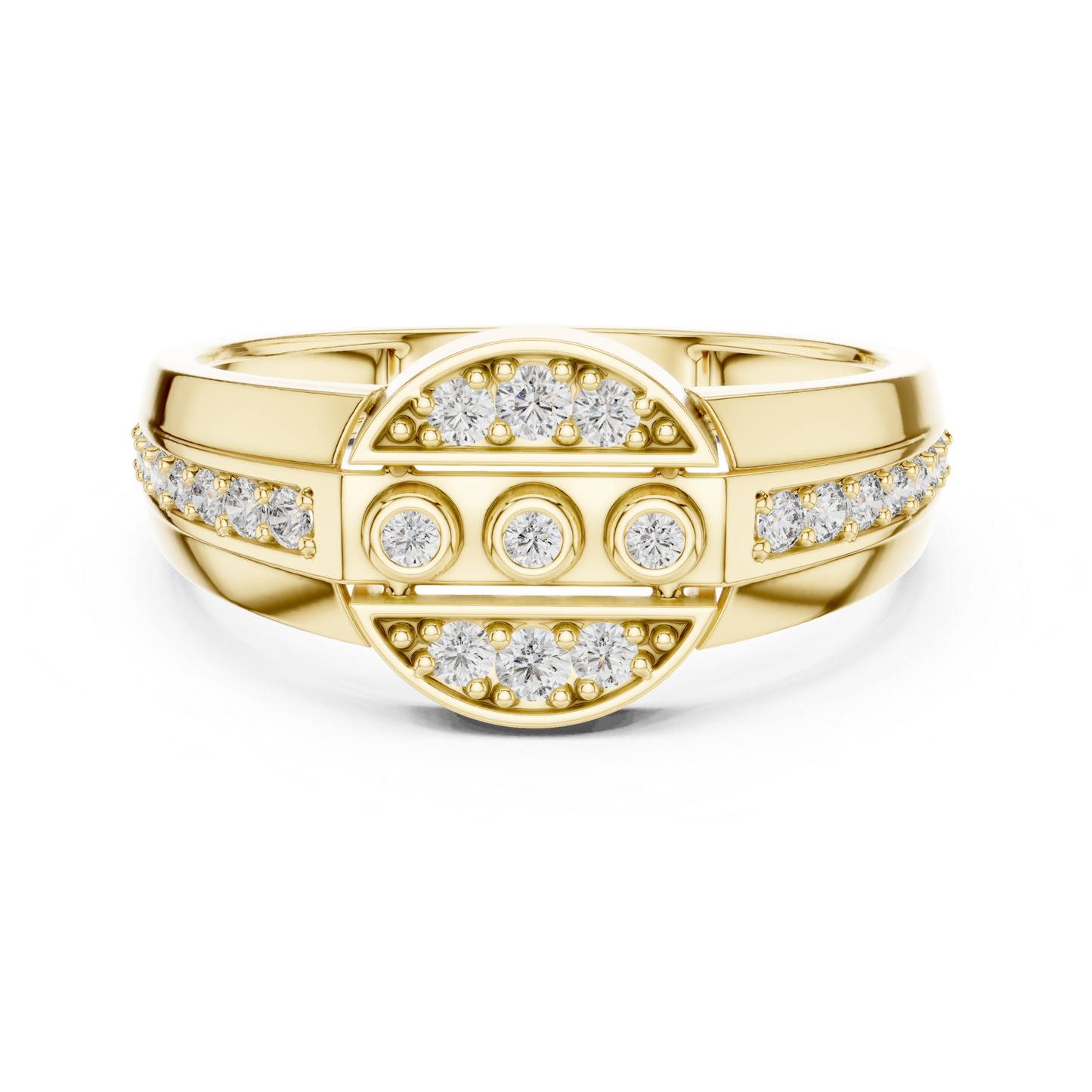 Modern Diamond Band Ring | Contemporary Luxury Style