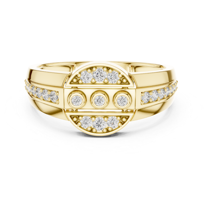Modern Diamond Band Ring | Contemporary Luxury Style