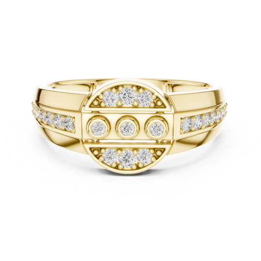 Modern Diamond Band Ring | Contemporary Luxury Style