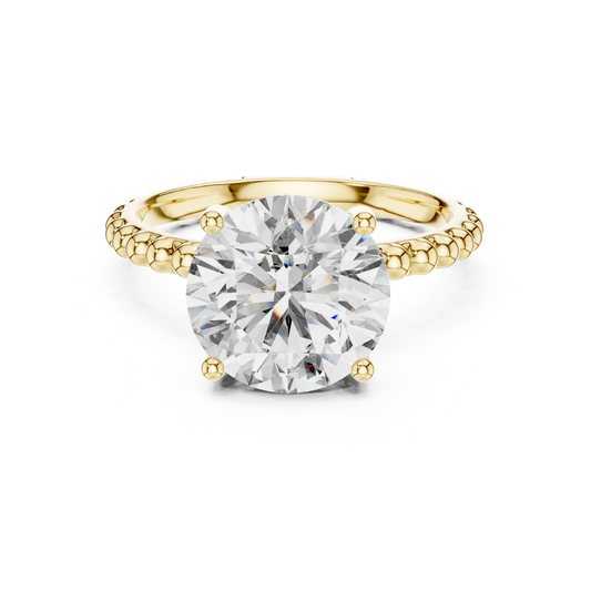 Round Diamond Beaded Band Ring | Brilliance Bead by Bead