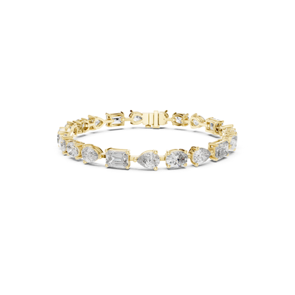 Mixed Shape Diamond Tennis Bracelet | Modern Luxury Style Design
