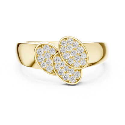 Triple Oval Diamond Ring | Modern Luxury Statement Style