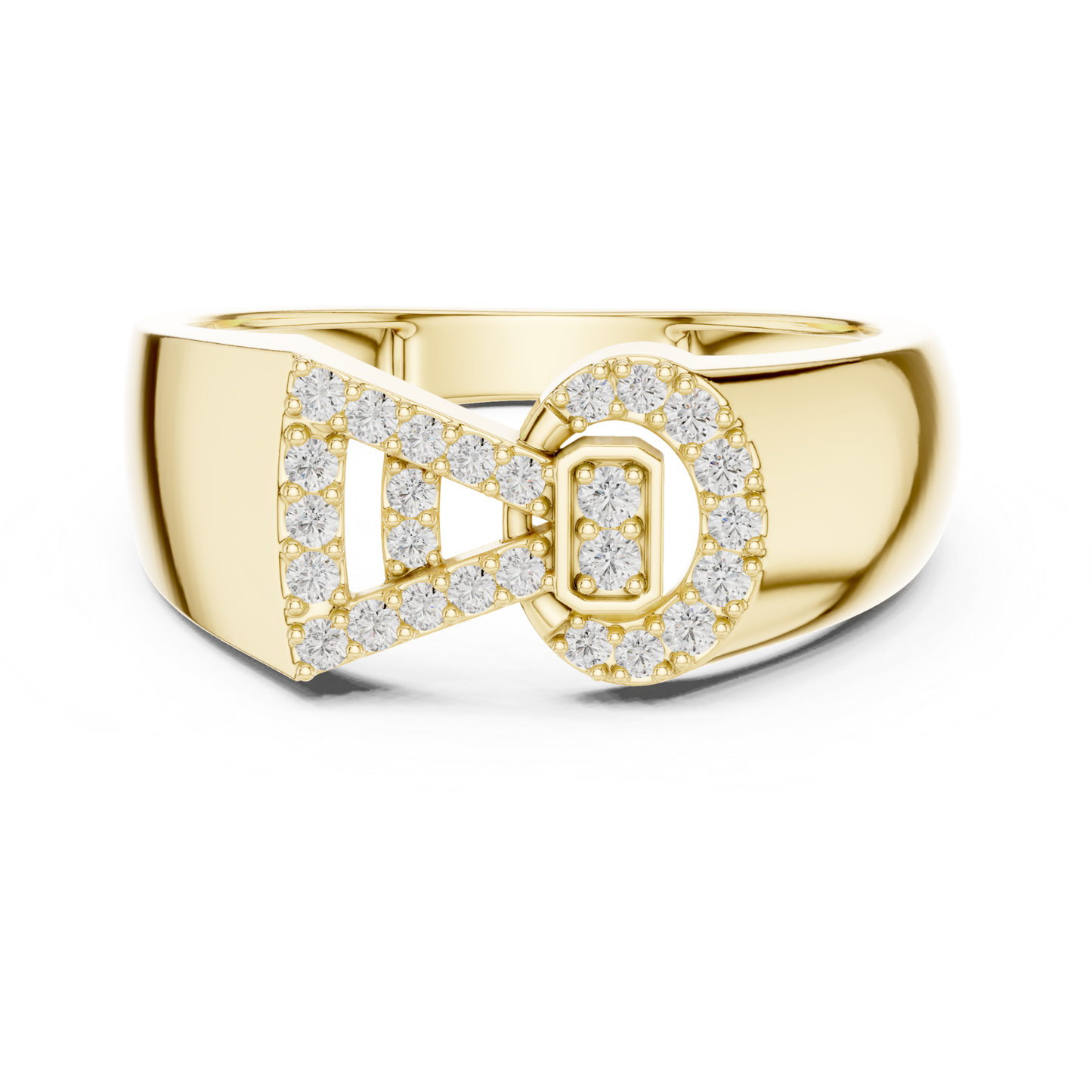 Luxury Buckle Diamond Rings | Modern Statement Jewelry Style