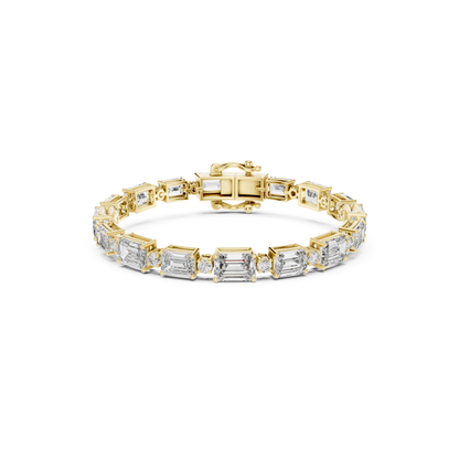 Emerald Cut Diamond Tennis Bracelet | Modern Luxury Jewelry Style