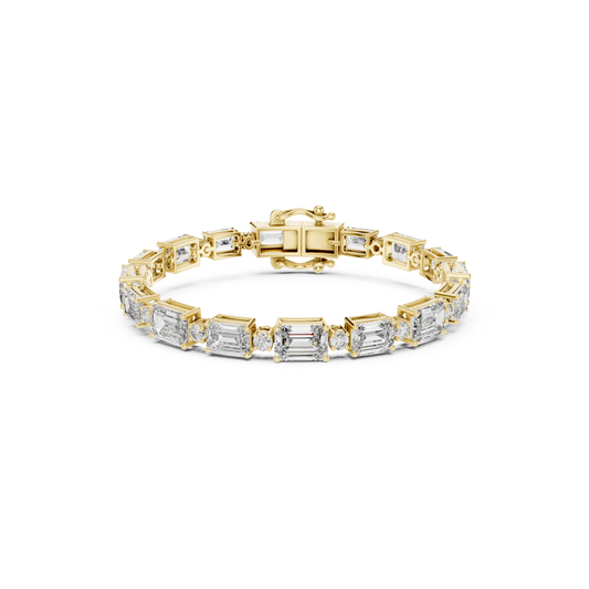 Emerald Cut Diamond Tennis Bracelet | Modern Luxury Jewelry Style