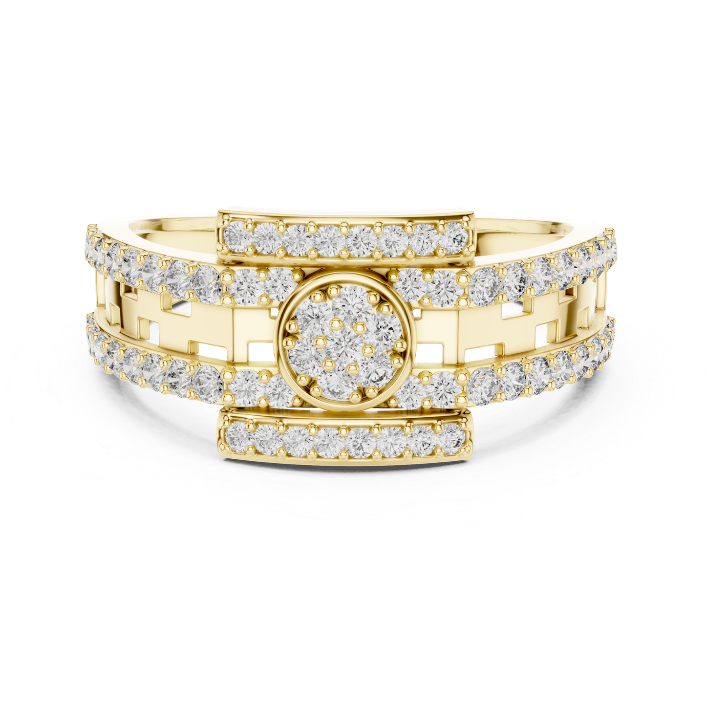 Luxury Diamond Open Wrap Rings | Contemporary White Gold Style