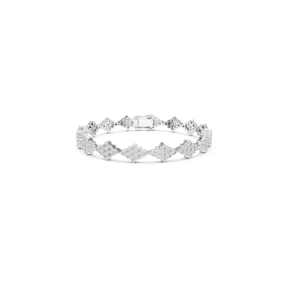 Round Diamond Tennis Bracelet | Modern Luxury Style