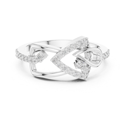 Princess Cut Open Wrap Diamond Ring | Modern Luxury Style