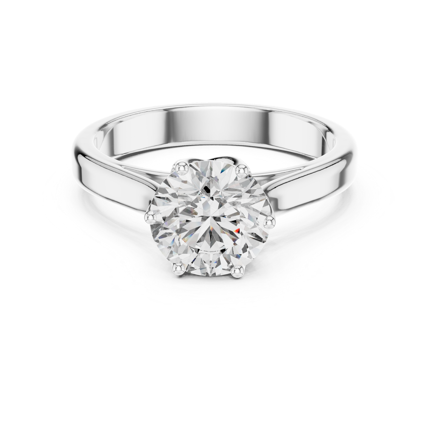 Round Diamond Classic Band Ring | Fine 18K 14K 10K Gold Luxe