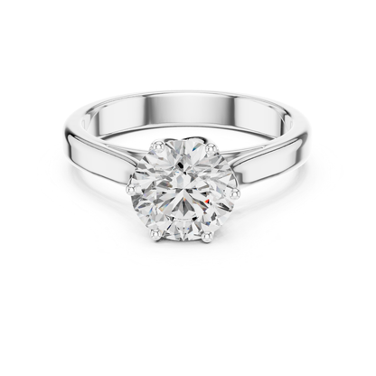 Round Diamond Classic Band Ring | Fine 18K 14K 10K Gold Luxe
