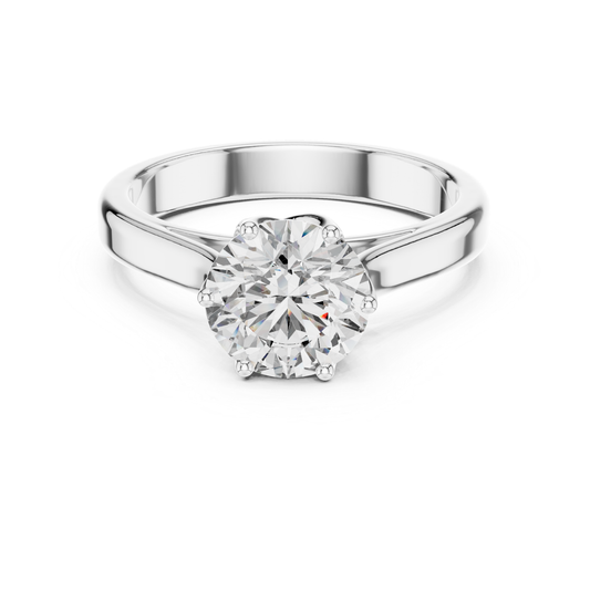 Round Diamond Classic Band Ring | Fine 18K 14K 10K Gold Luxe