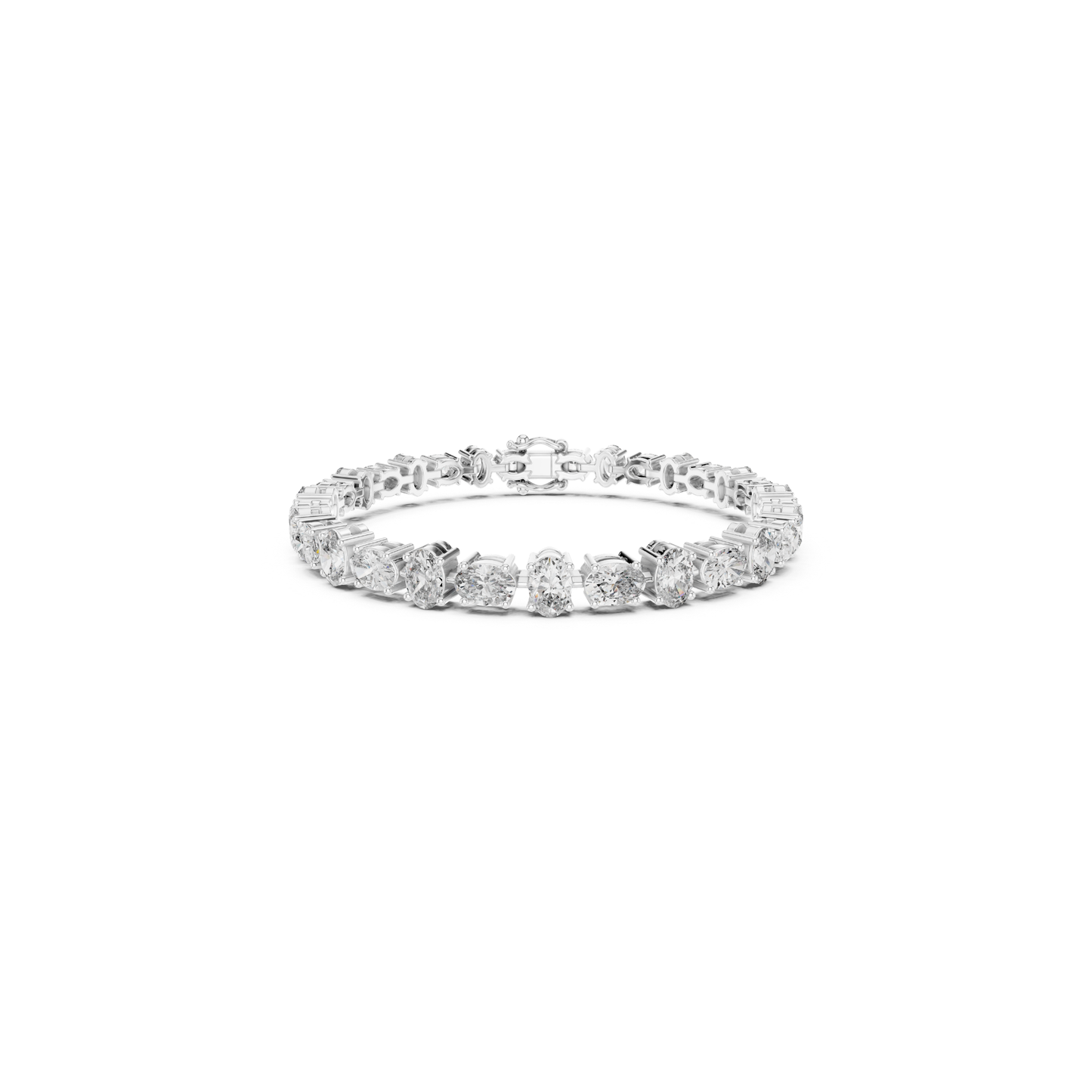 Oval Cut Diamond Tennis Bracelet | Luxury Elegance Style