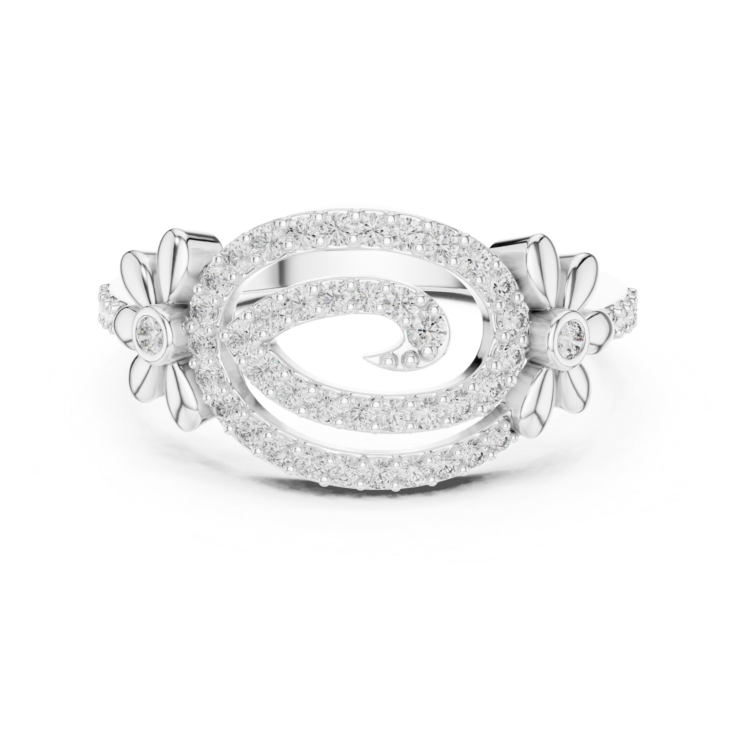 Floral Swirl Diamond Rings | Elegant Luxury Jewelry Style
