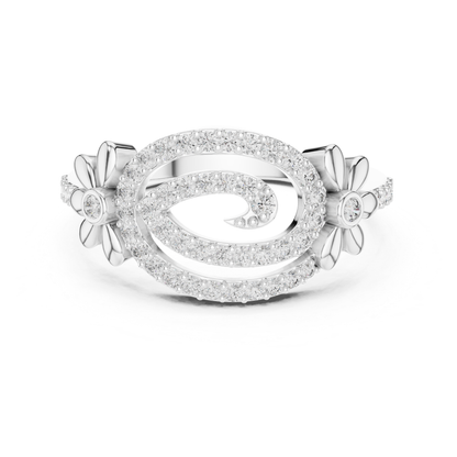 Floral Swirl Diamond Rings | Elegant Luxury Jewelry Style