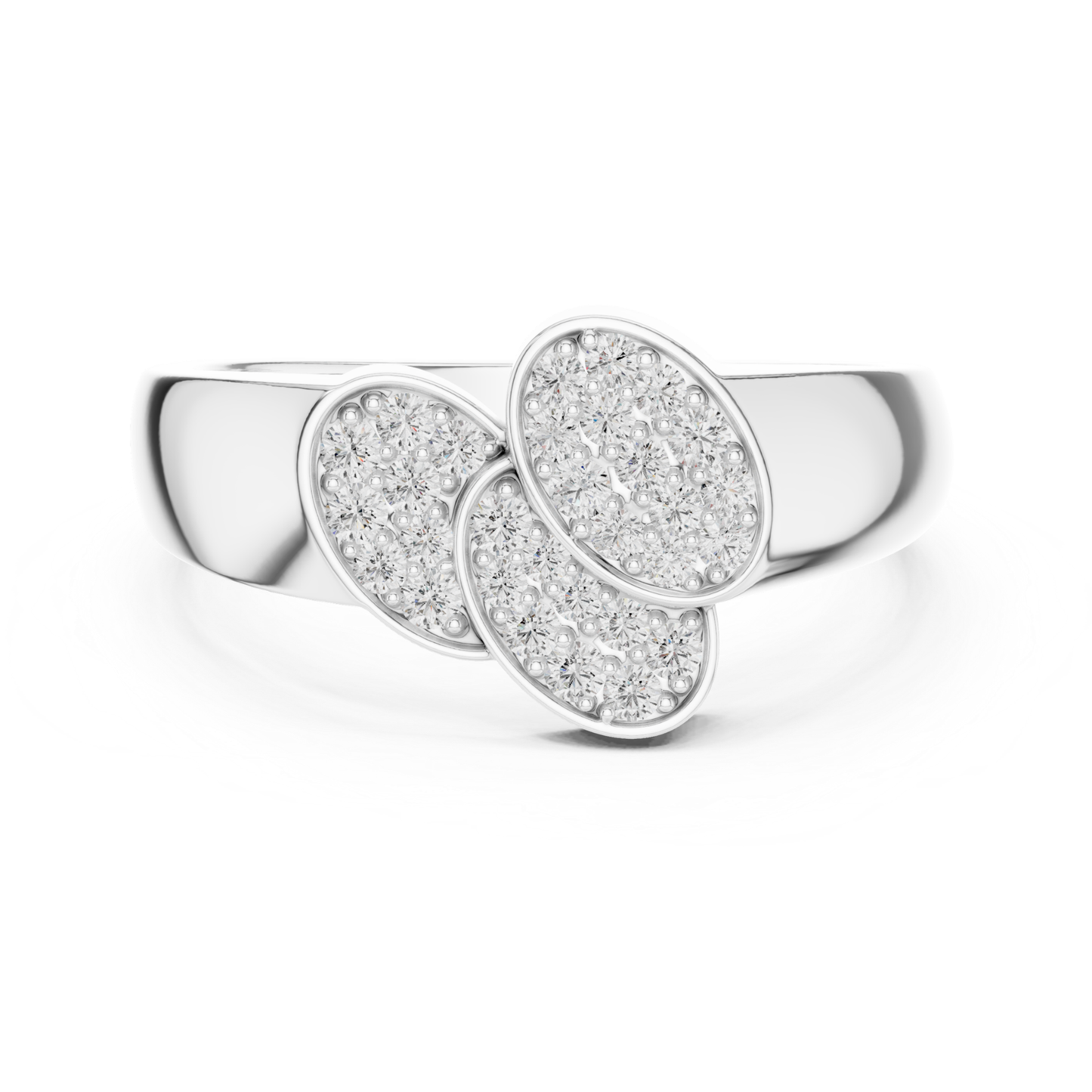Triple Oval Diamond Ring | Modern Luxury Statement Style