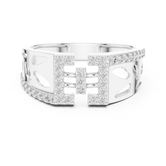Luxury Diamond Open Band | Contemporary Statement Jewelry