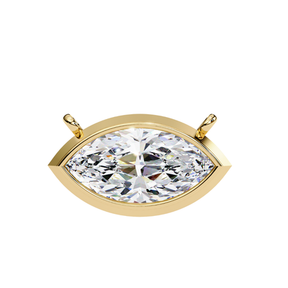 Luxe Marquise-Style Lab Grown Diamond Pendant with Chain