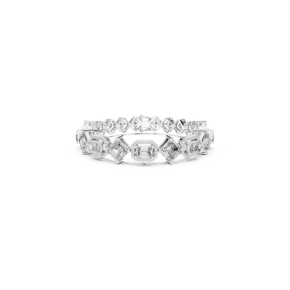 Round, Emerald & Radiant Diamond Bracelet | Luxury Tennis Style