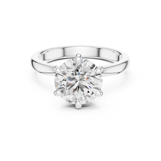 Round Cut Diamond Solitaire Ring | One Diamond, Infinite Love