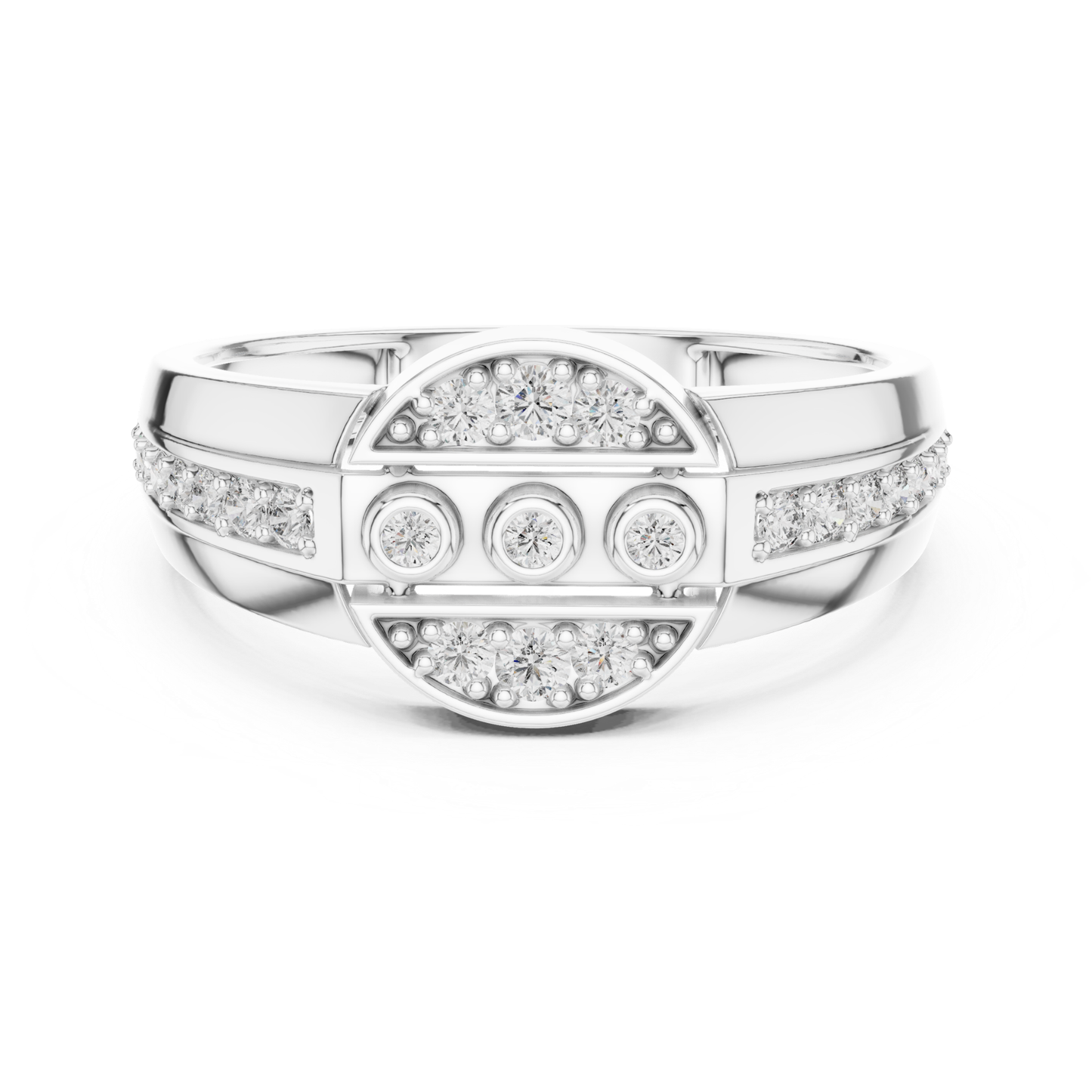 Modern Diamond Band Ring | Contemporary Luxury Style