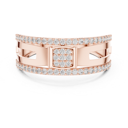 Luxury Men’s Diamond Band | Modern White Gold Wedding Style