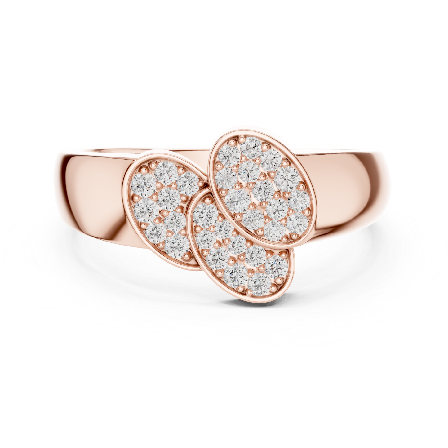 Triple Oval Diamond Ring | Modern Luxury Statement Style