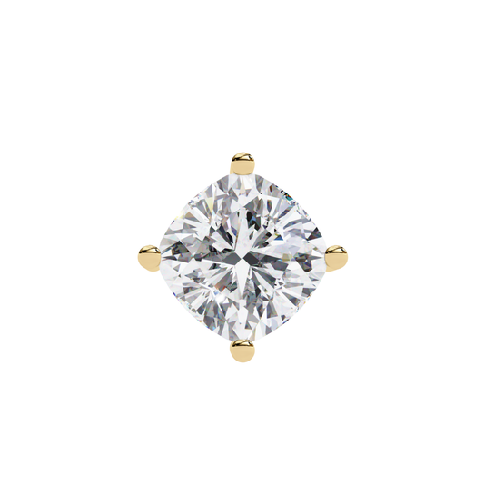 Cushion Square Lab Grown Diamond Pendant With Chain