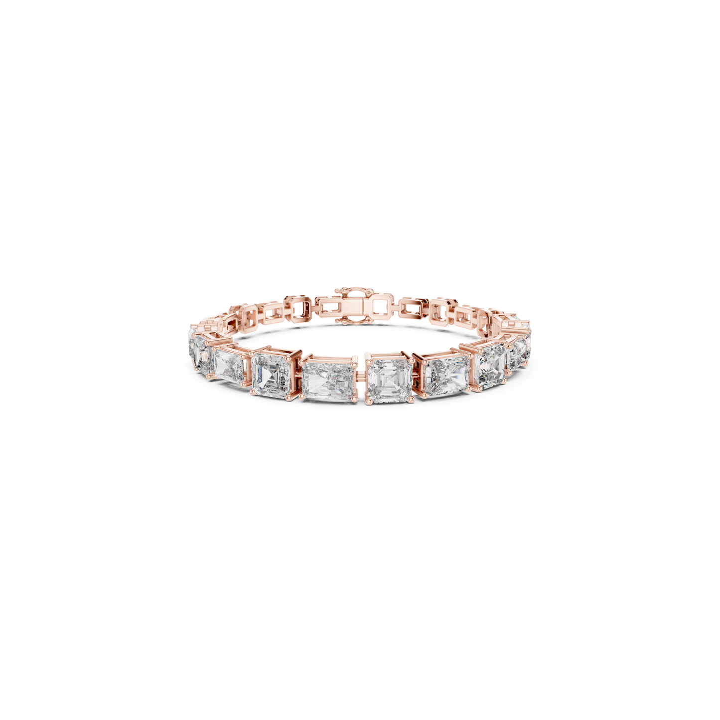 Emerald & Radiant Cut Diamond Tennis Bracelet | Luxury Style
