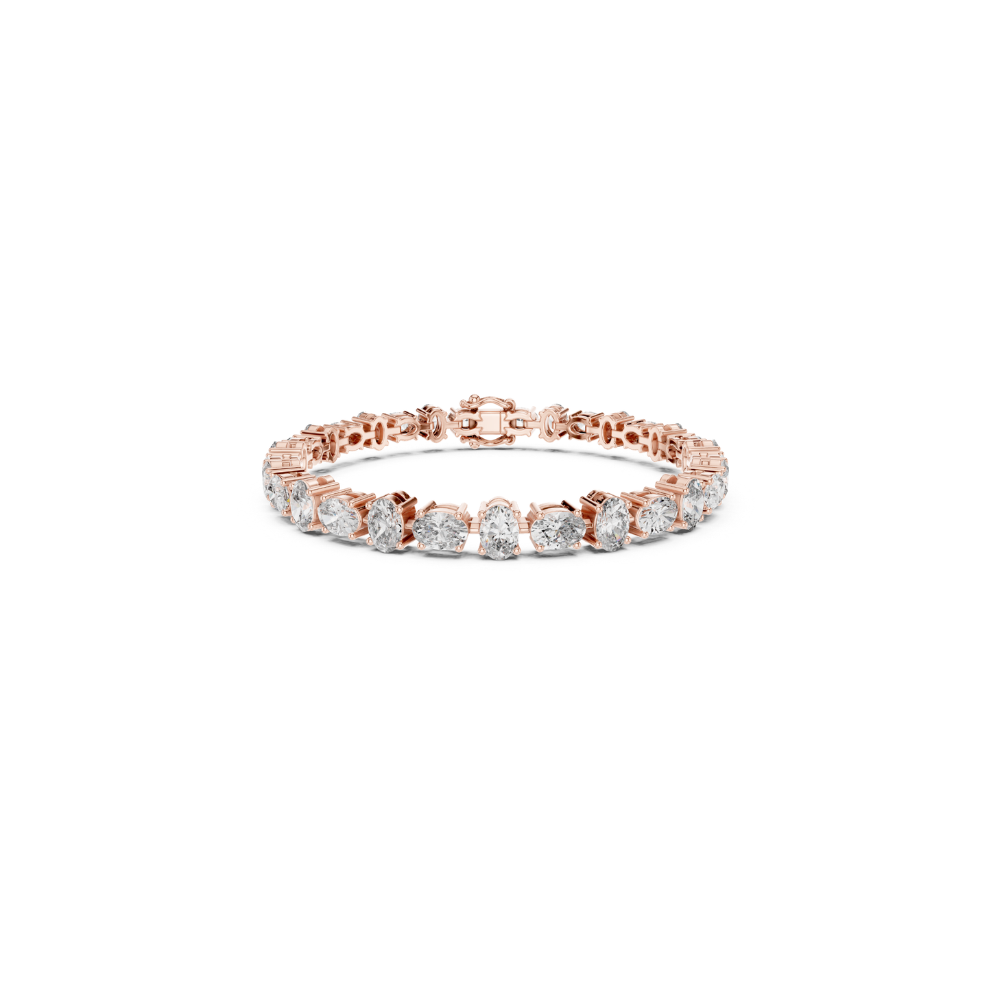 Oval Cut Diamond Tennis Bracelet | Luxury Elegance Style