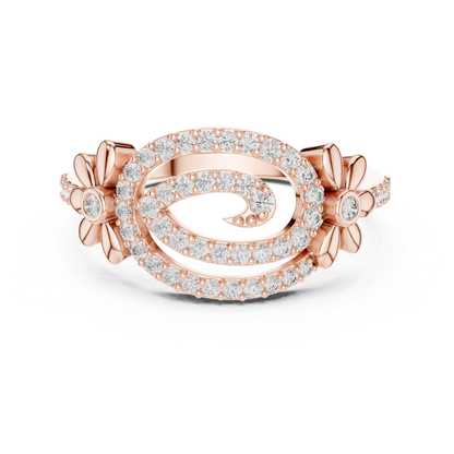 Floral Swirl Diamond Rings | Elegant Luxury Jewelry Style