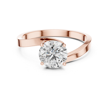 Round Diamond Open Band Ring | Where Brilliance Breathes Free