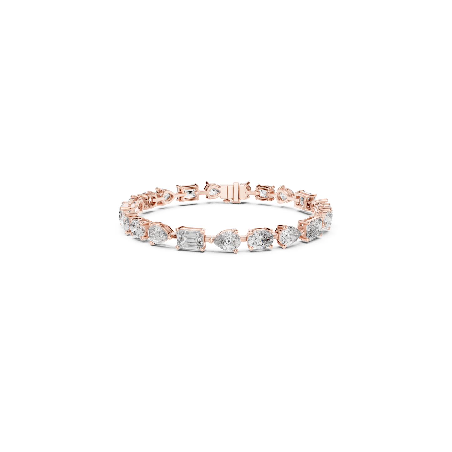 Mixed Shape Diamond Tennis Bracelet | Modern Luxury Style Design