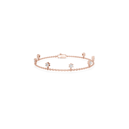 Diamond Station Chain Bracelet | Elegant Luxury Style