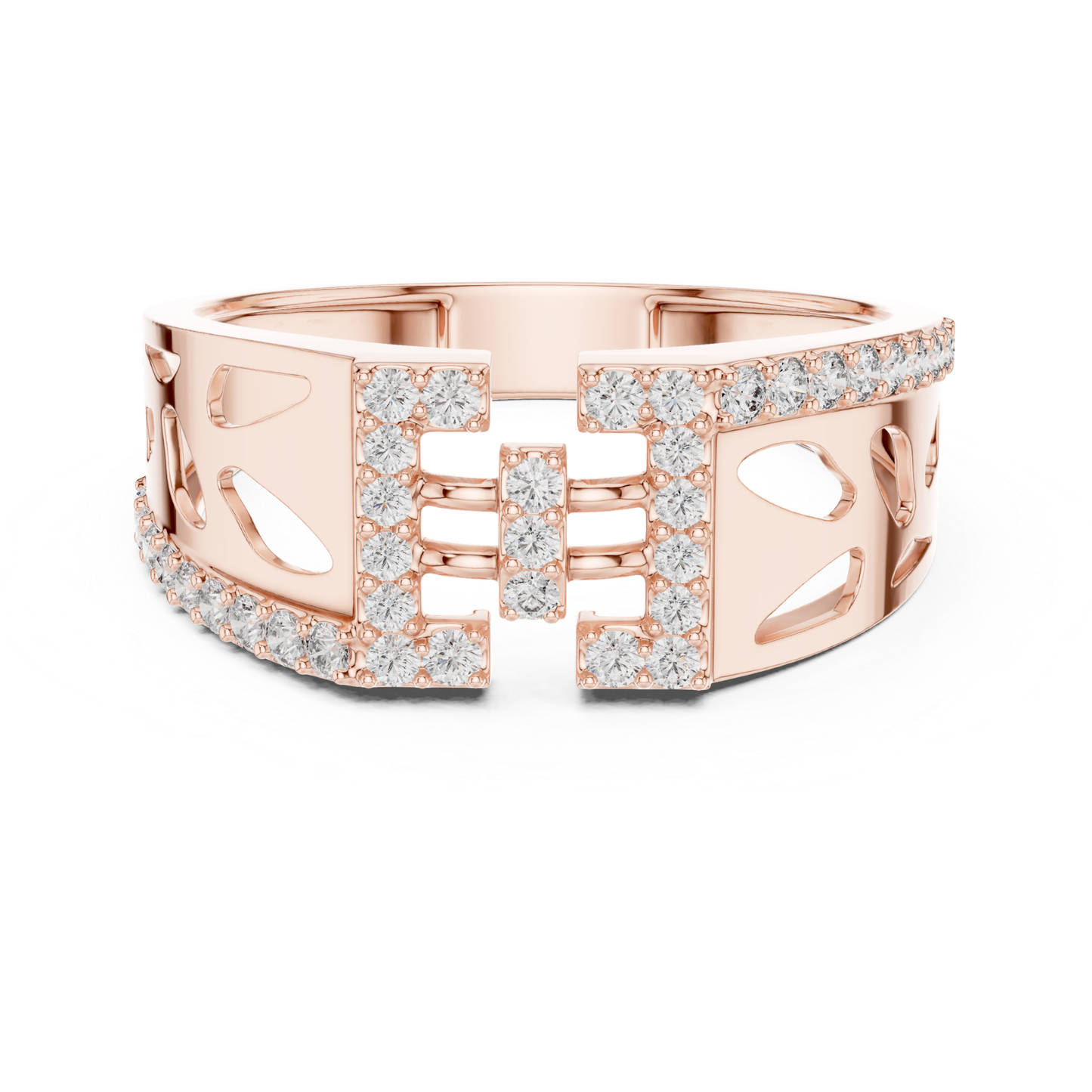Luxury Diamond Open Band | Contemporary Statement Jewelry