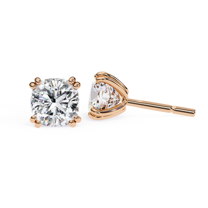 Real Lab Grown Diamond Gold Stud Earrings | Timeless Fine Jewelry