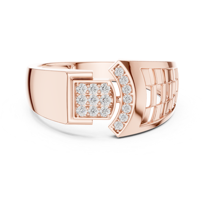 Men's Round Diamond Statement Rings | Modern Luxury Style