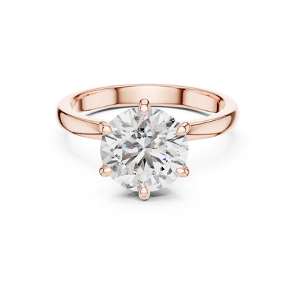 Round Cut Diamond Solitaire Ring | One Diamond, Infinite Love