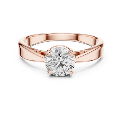 Round Diamond Classic Ring | 18K Gold Fine Jewelry