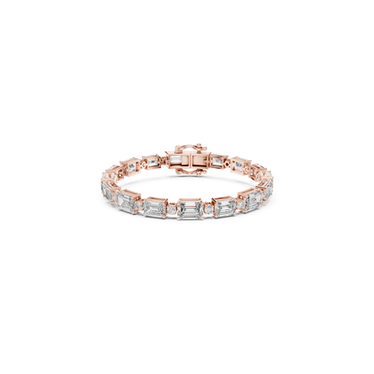 Emerald Cut Diamond Tennis Bracelet | Modern Luxury Jewelry Style