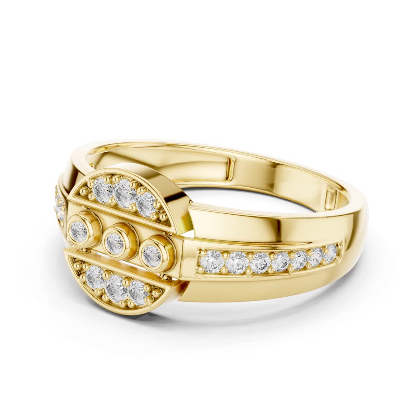 Modern Diamond Band Ring | Contemporary Luxury Style