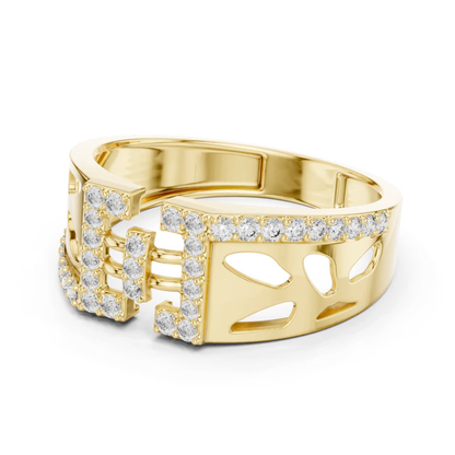 Luxury Diamond Open Band | Contemporary Statement Jewelry