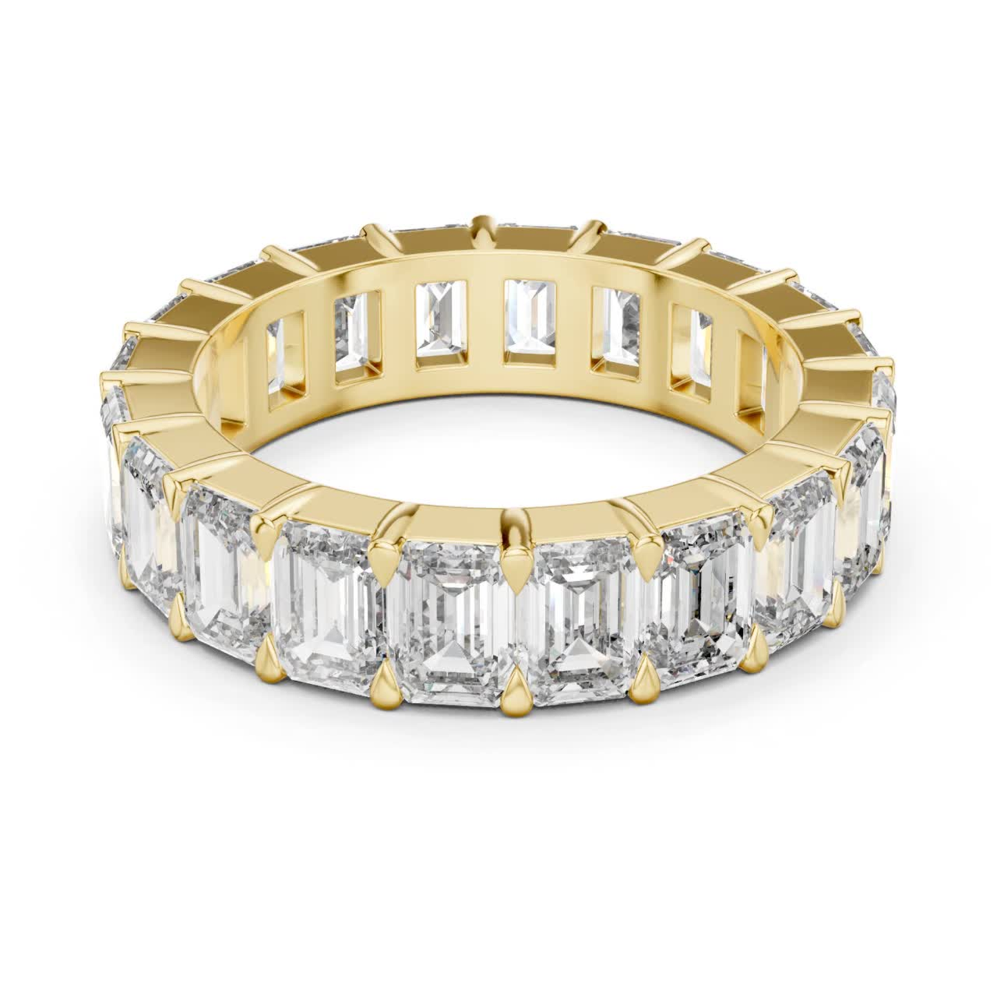 Emerald Cut Diamond Eternity Band | Infinite Step-Cut Brilliance