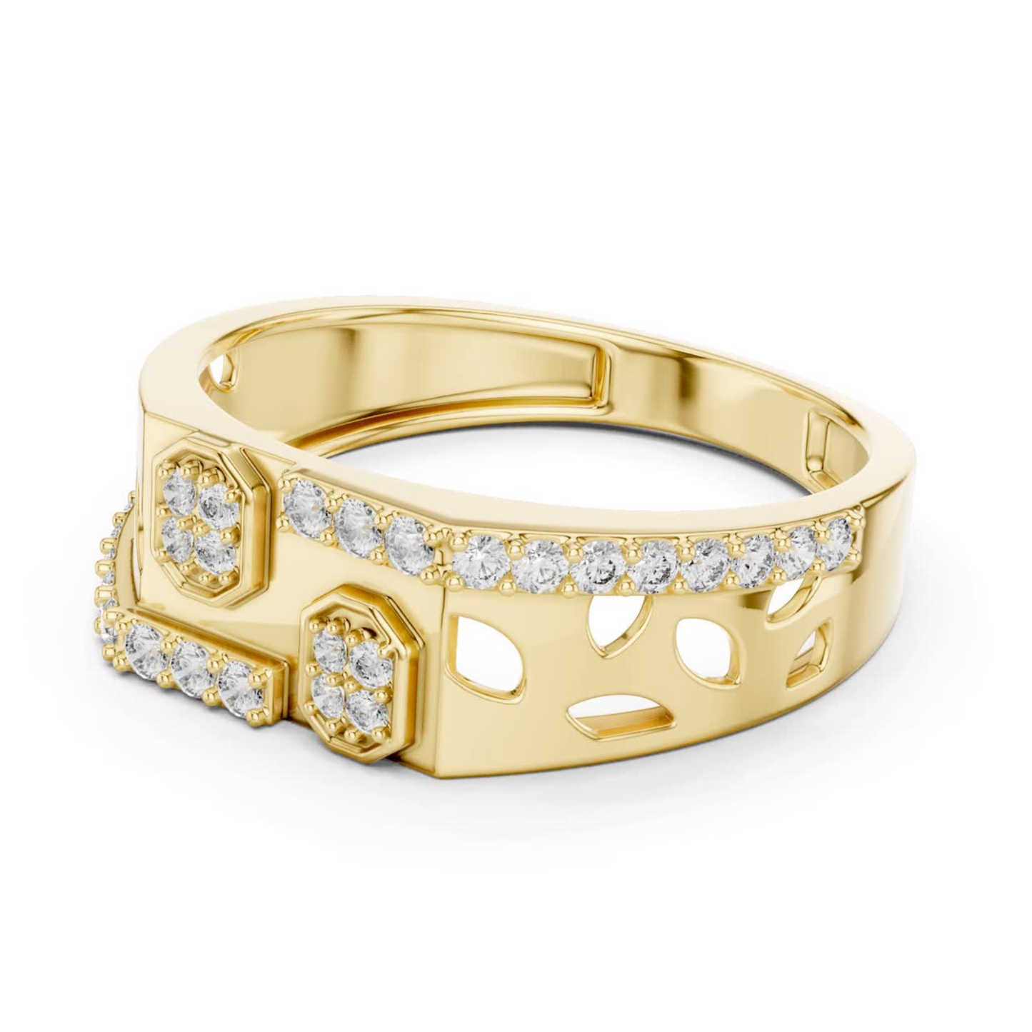 Luxury Diamond Open Band | Modern Statement Jewelry Style