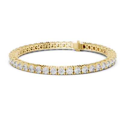 Round Cut Diamond Tennis Bracelet | Luxury Sparkle Style