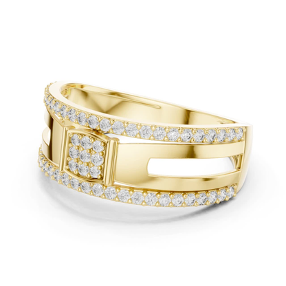 Luxury Men’s Diamond Band | Modern White Gold Wedding Style