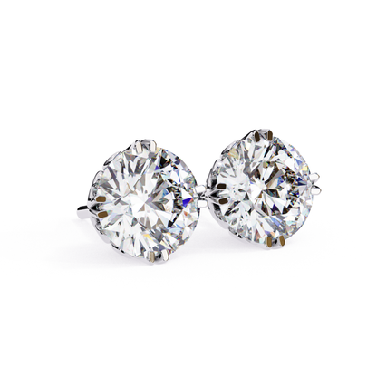 Golden Fleur Lab Grown Diamond Stud Earrings