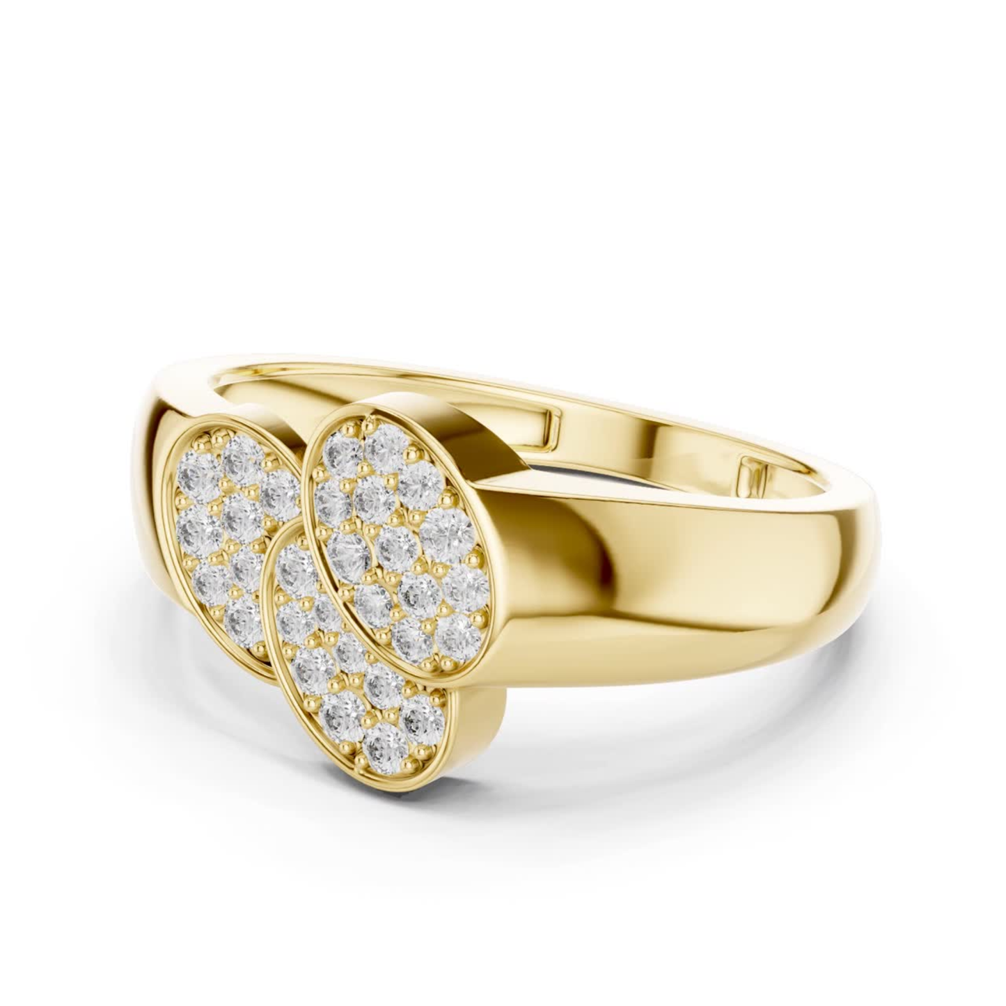 Triple Oval Diamond Ring | Modern Luxury Statement Style