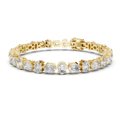 Oval Cut Diamond Tennis Bracelet | Luxury Elegance Style