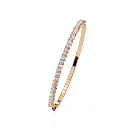 Elegant Glow Diamond Bangle | Radiant Luxury for Every Wrist